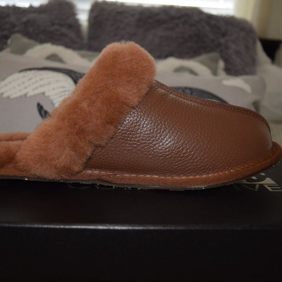 Australia Luxe Collective Whiskey Buff Leather Slipper L - Picture 8 of 10